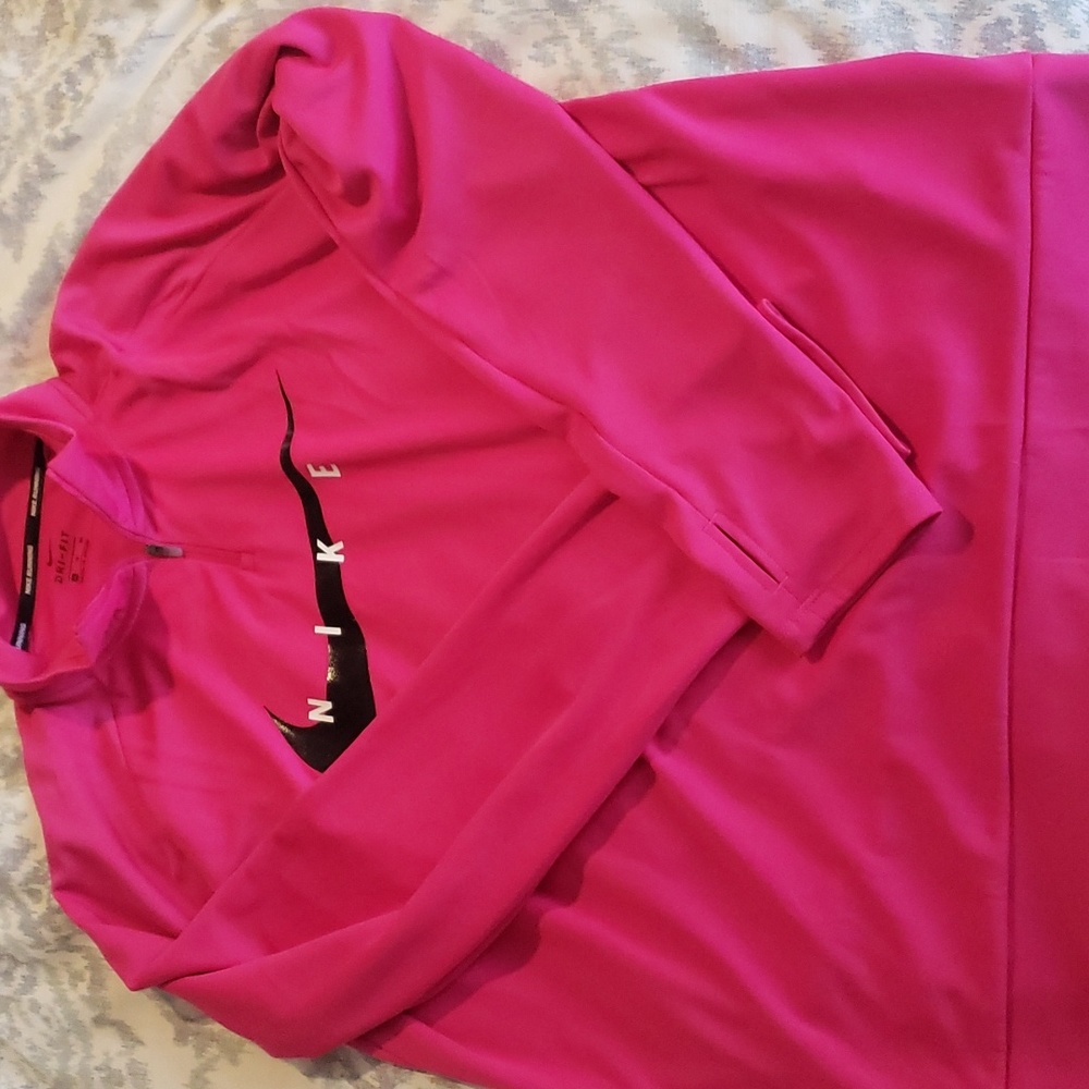 Nike Dri Fit Quarter Zip Hot Pink XL